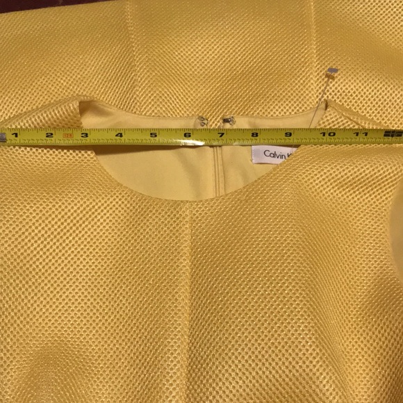 Calvin Klein casual yellow dress, size: 6 - Picture 13 of 17
